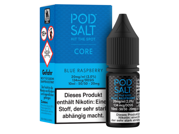 Pod Salt Core - Blue Raspberry - E-Zigaretten Nikotinsalz Liquid