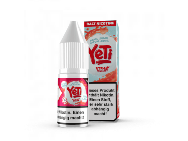 Yeti - Strawberry - E-Zigaretten Nikotinsalz Liquid 20mg/ml